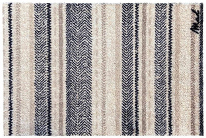 Weiche Badezimmermatte, moderner gemusterter Badvorleger, Modell Ian von Mad About Mats.