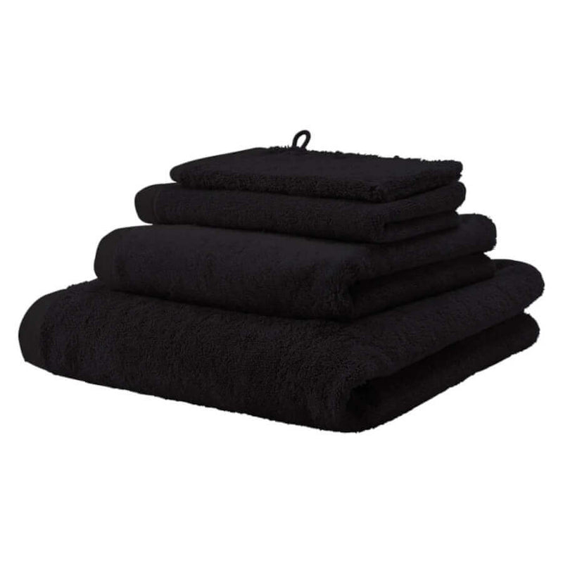 Weiche Handtücher London – 6er Set Gästetuch 30 x 50 cm / schwarz
