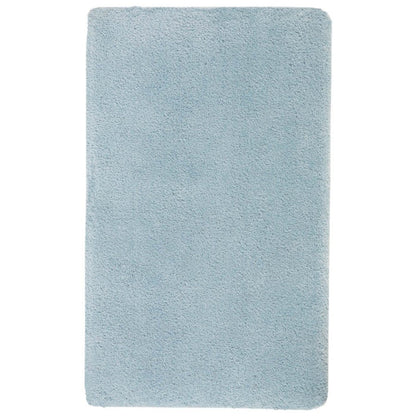 Weicher Badteppich Mauro in Aquatic Blau Türkis von Aquanova – pflegeleichte Badezimmermatte mit flauschiger Oberfläche für ein modernes Badezimmer.