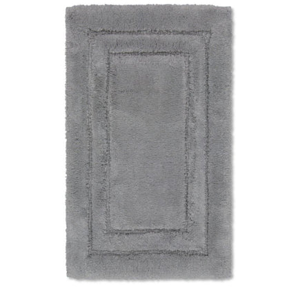 Dunkelgrauer Badteppich mit weichem Hoch-Tief-Flor – Serie Harmony von Luin Living